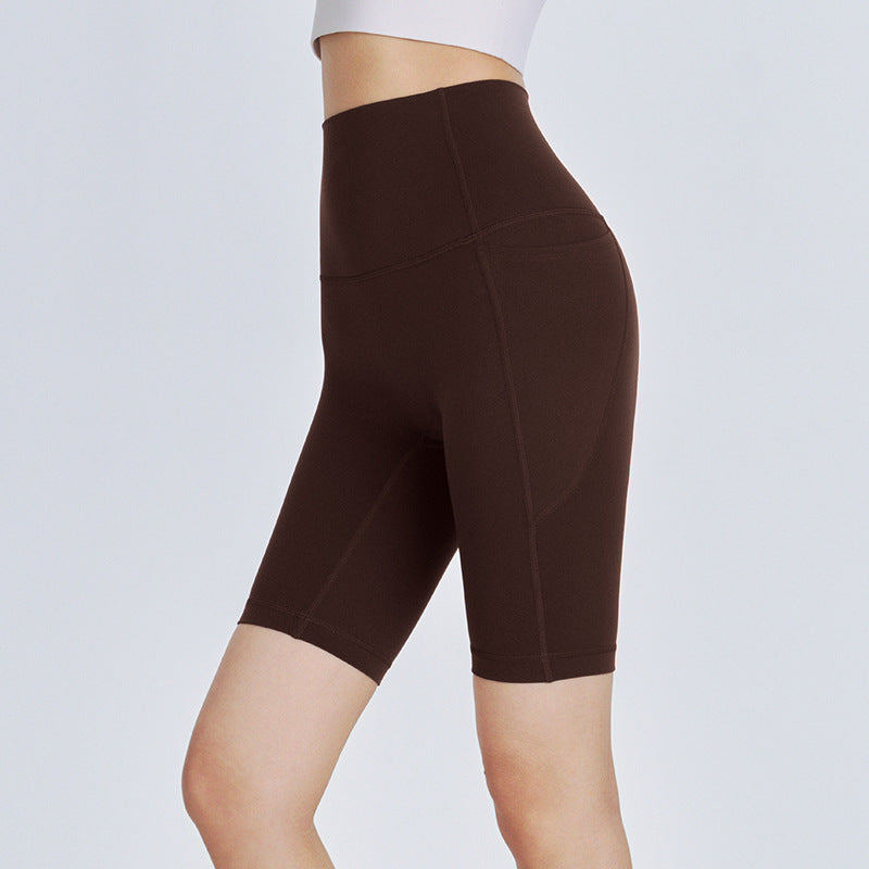High-Waist Yoga Fitness Shorts