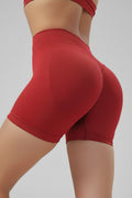 Womens High Waist Yoga Fitness Shorts