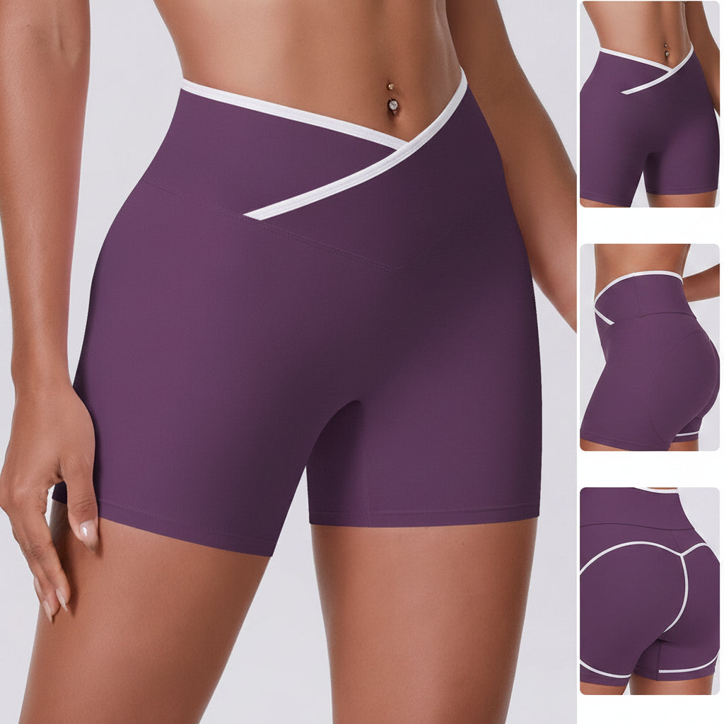 Womens Quick-Dry Yoga Workout Shorts