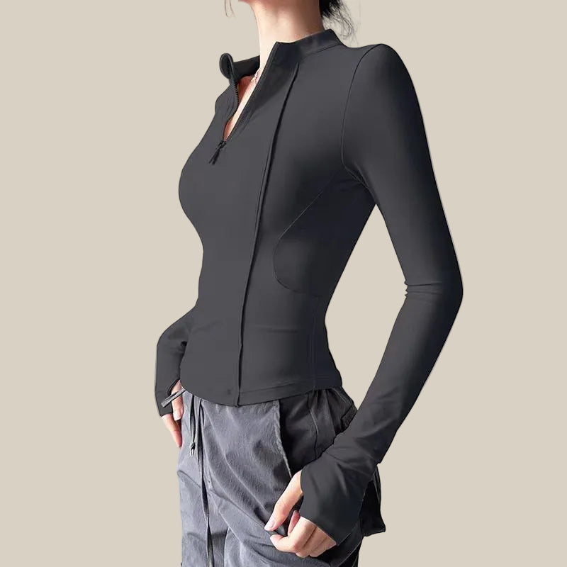 Womens Yoga Fitness Long Sleeve Top