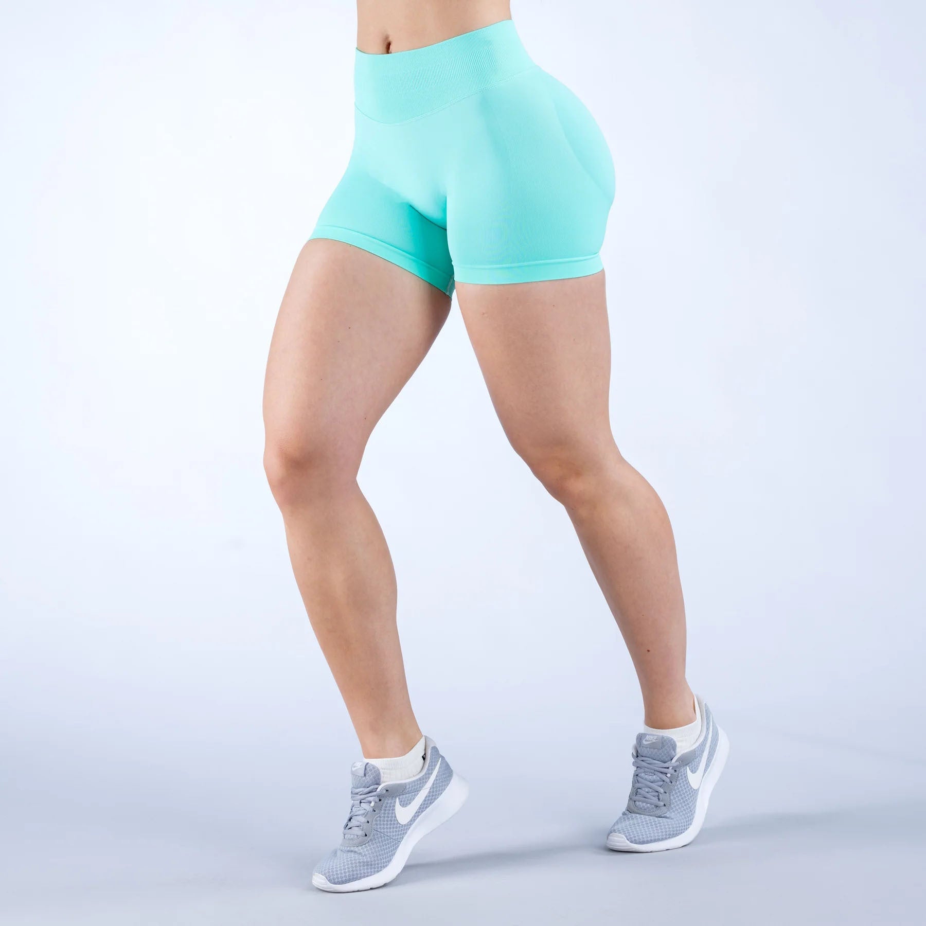 Womens High Waisted Yoga Fitness Shorts