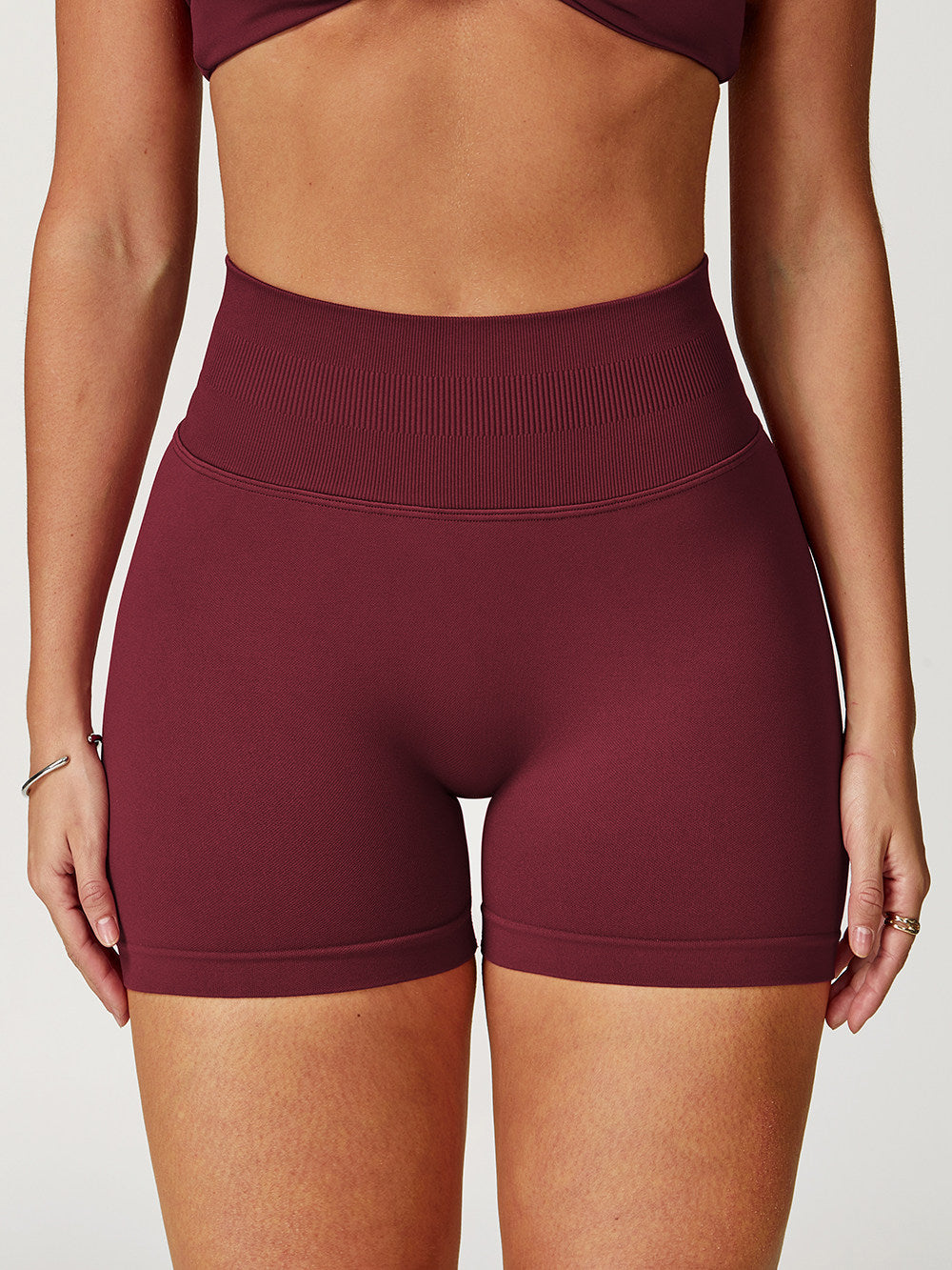 Seamless High-Waisted Yoga Shorts