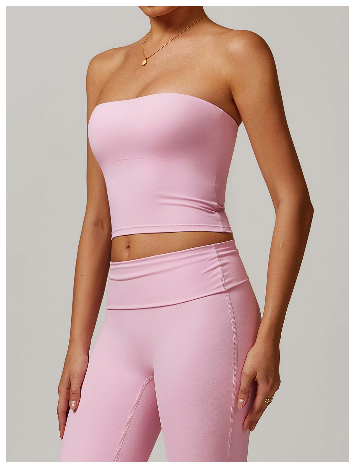 Strapless Sports Bra Yoga Top