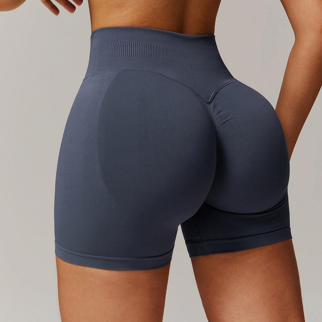 Seamless High-Waisted Yoga Shorts