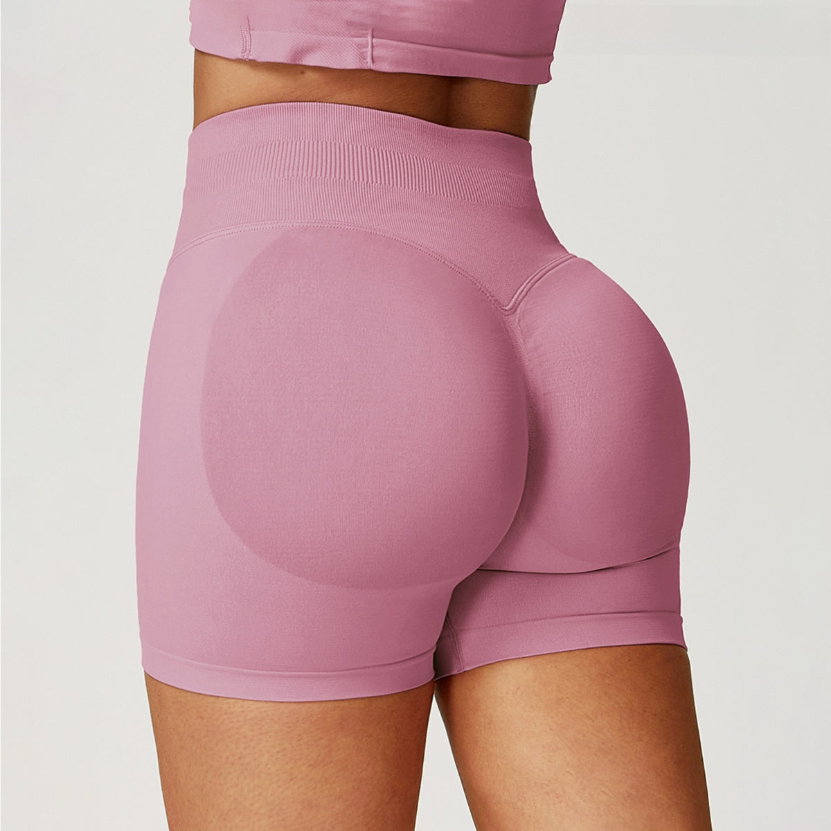 Seamless High-Waisted Yoga Shorts