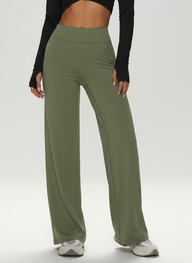 Women's Straight-Leg Yoga Pants with High Waist