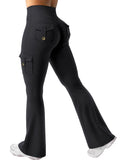 Cargo Pocket Flared Pants