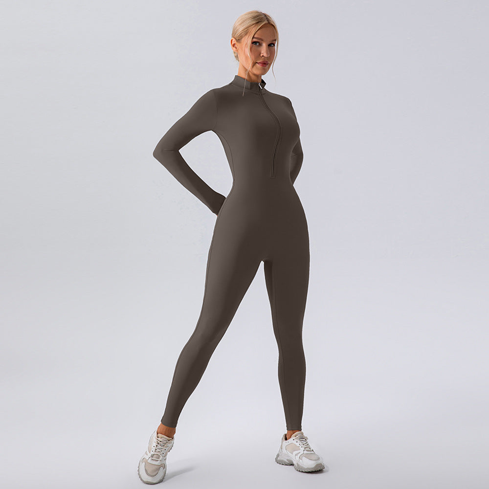 Fleece Lined Yoga Fitness Jumpsuit