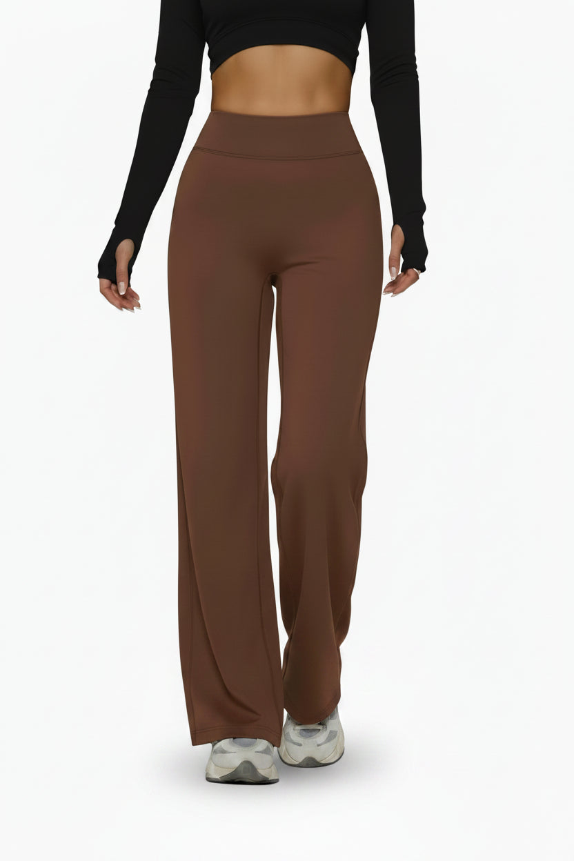 Women's Straight-Leg Yoga Pants with High Waist
