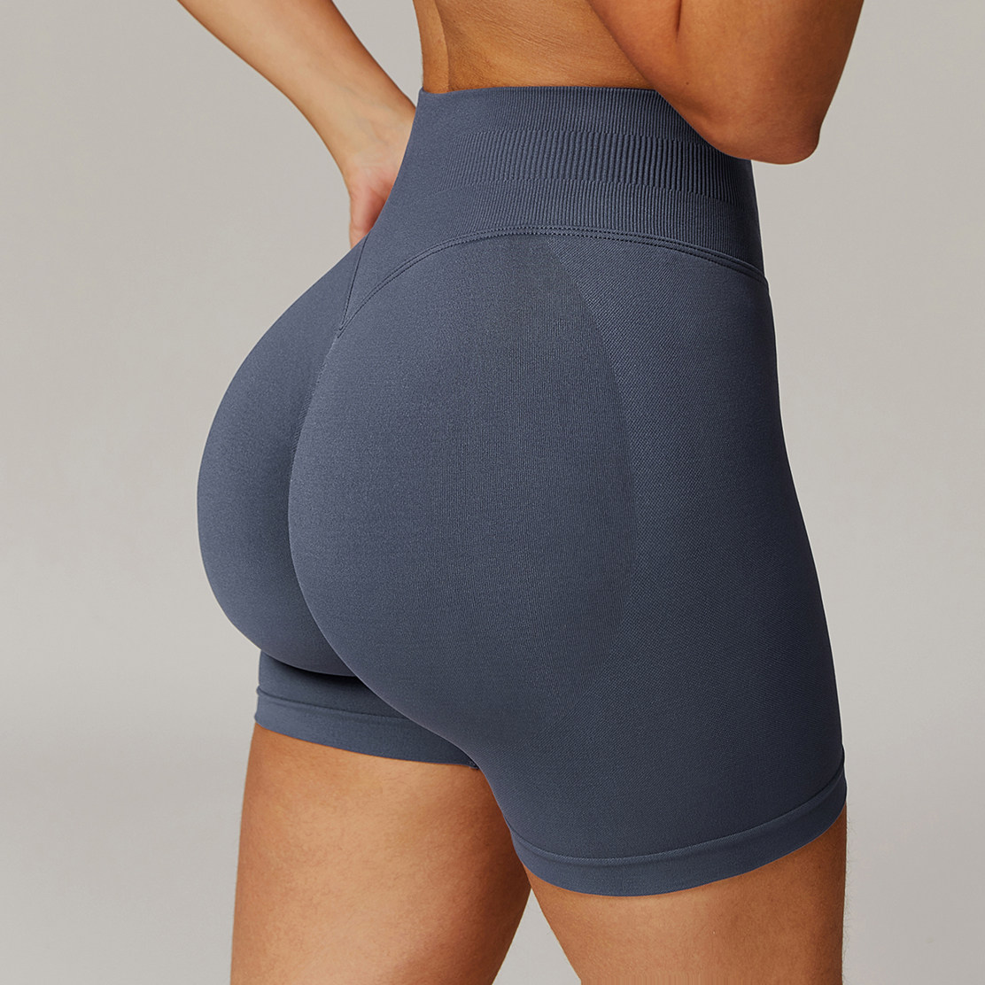 Seamless High-Waisted Yoga Shorts