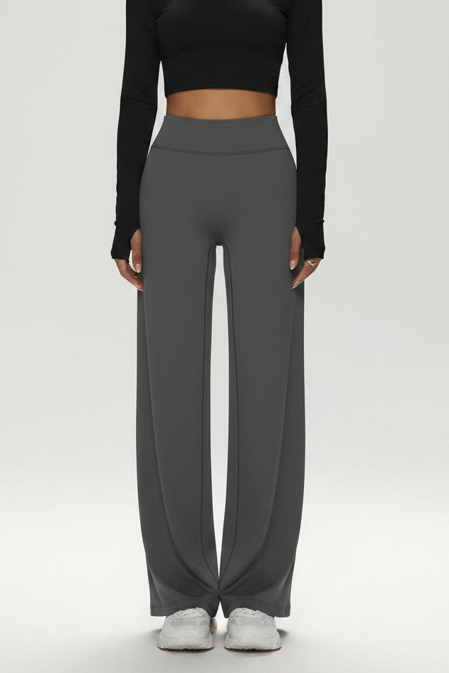 Women's Straight-Leg Yoga Pants with High Waist