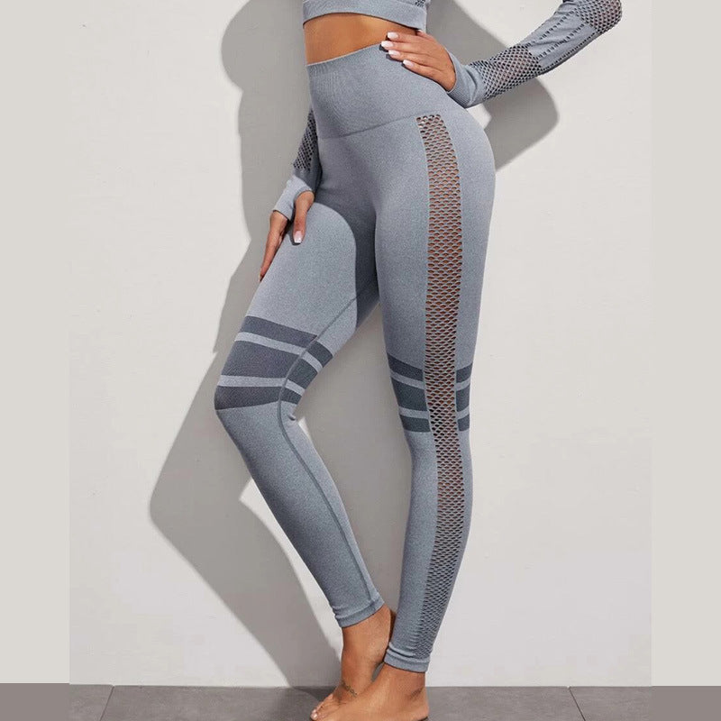 Hollow-out Mesh Breathable Yoga Pants