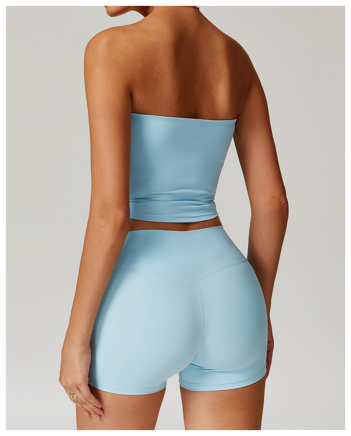Strapless Sports Bra Yoga Top