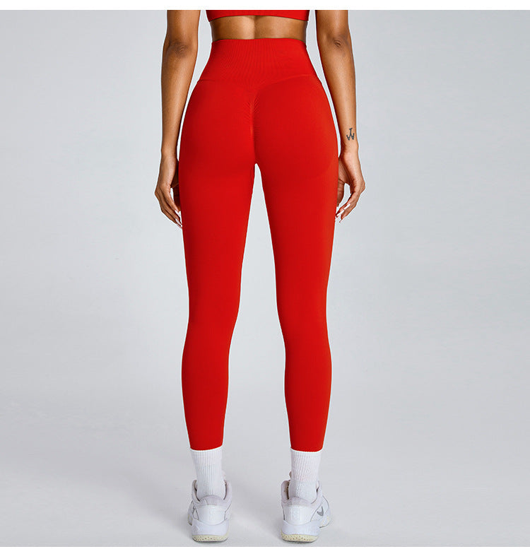 Seamless High-Waisted Yoga Running Pants