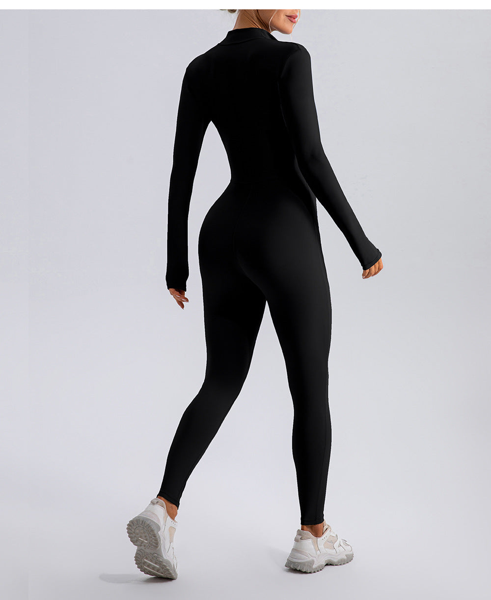 Fleece Lined Yoga Fitness Jumpsuit