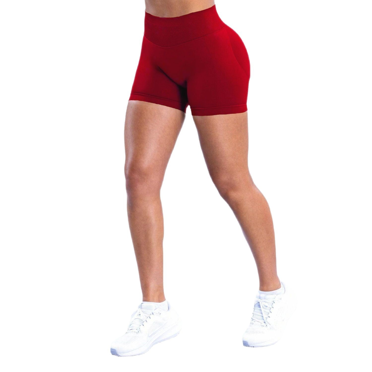 Womens High Waisted Yoga Fitness Shorts