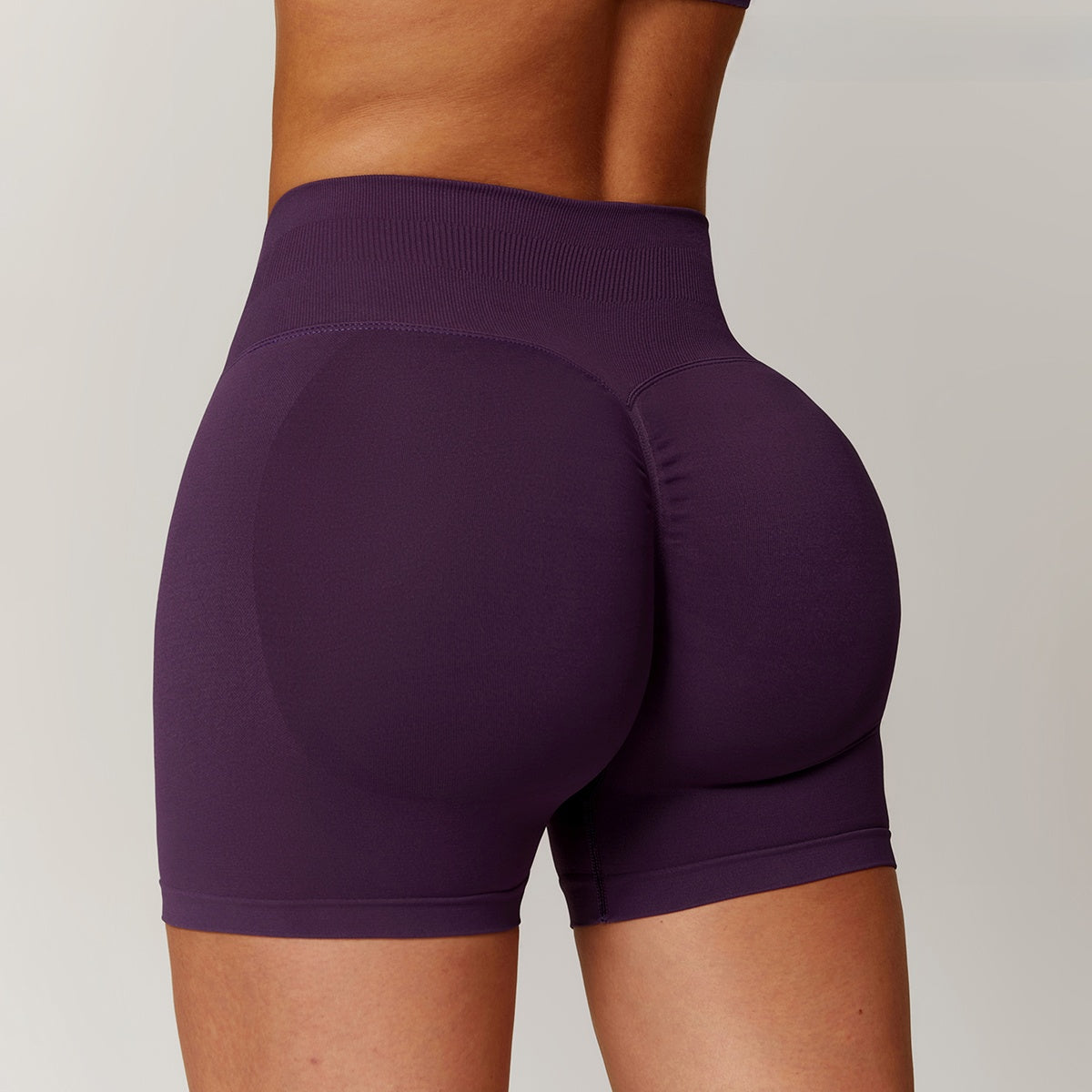 Seamless High-Waisted Yoga Shorts