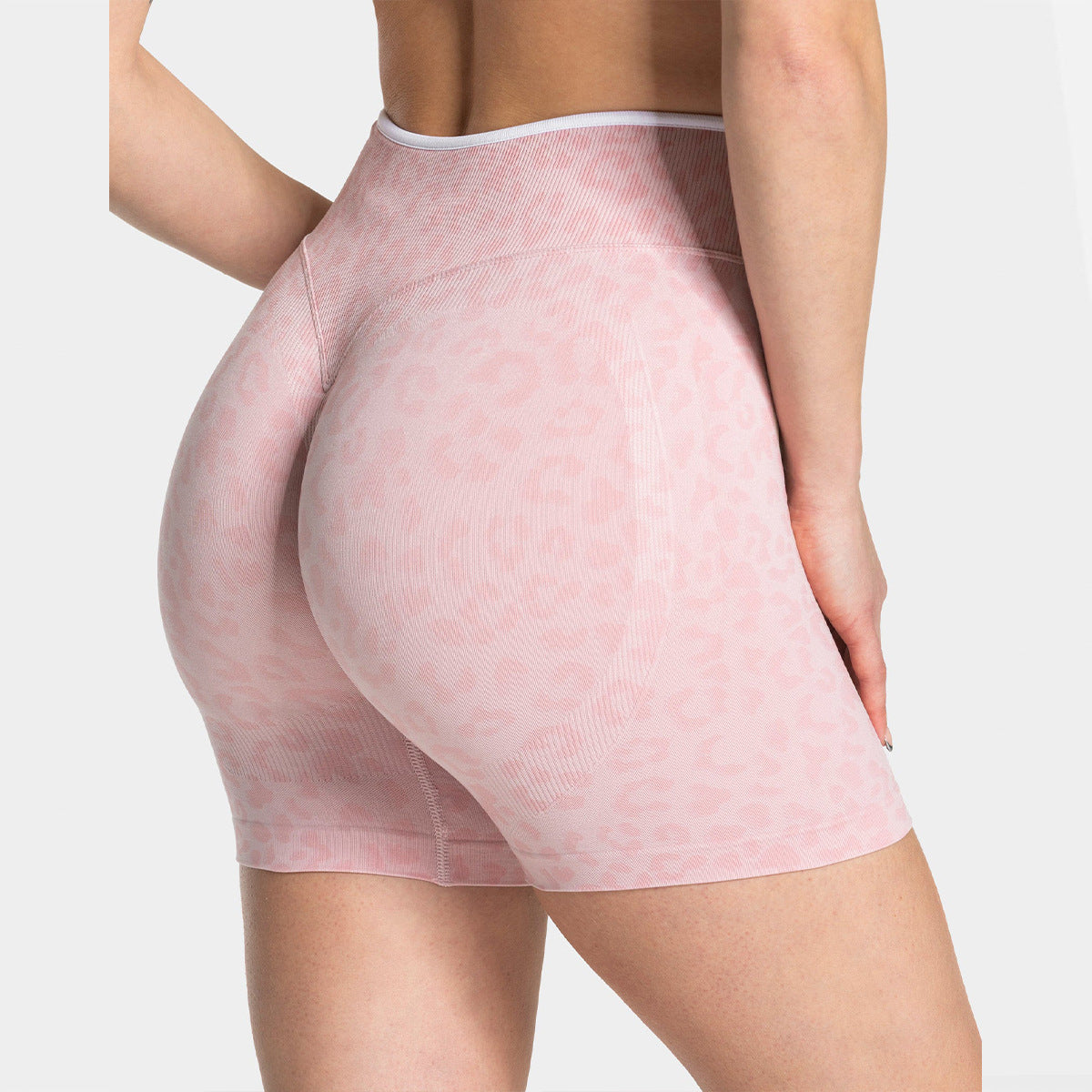 High Waist Yoga Shorts with Tummy Control