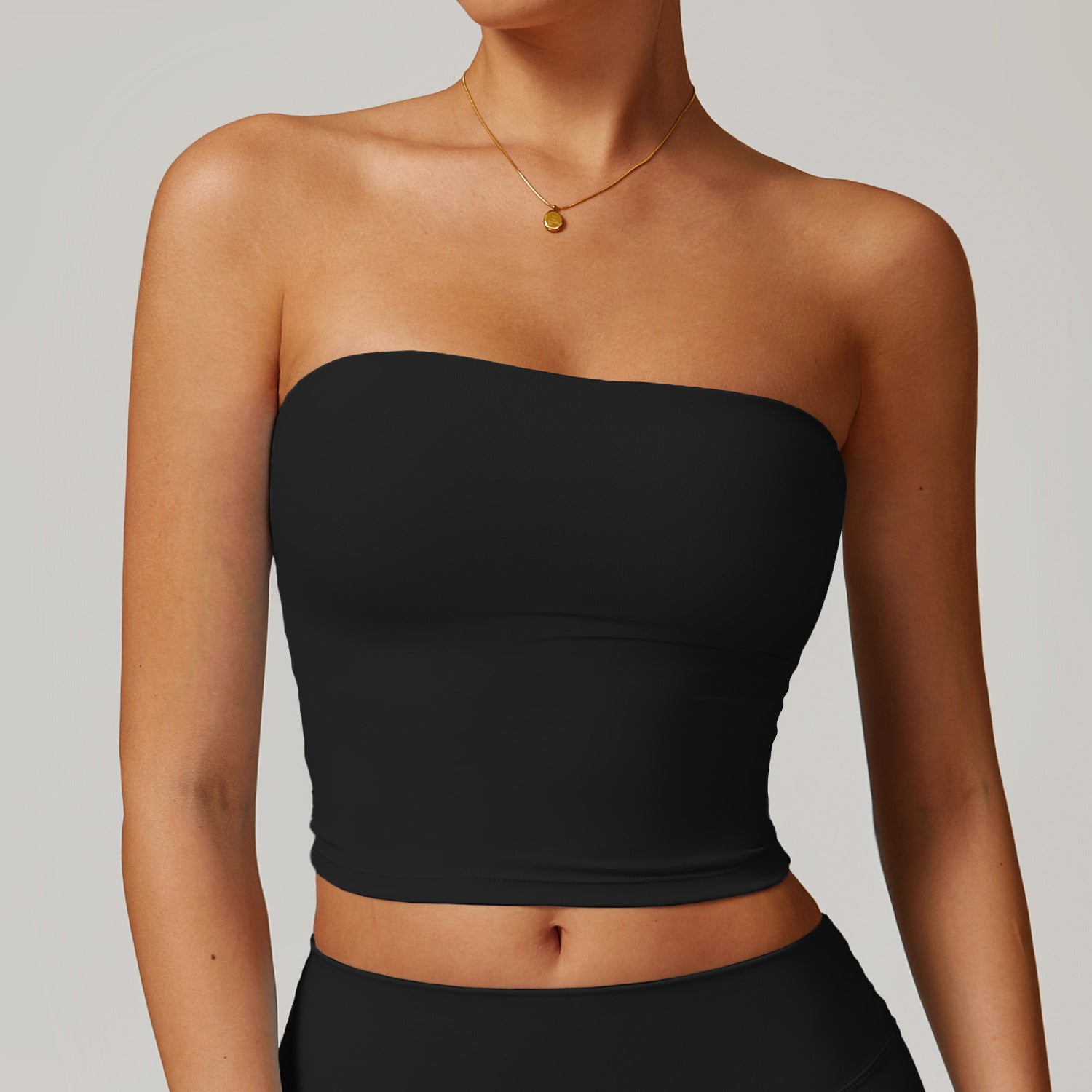 Strapless Sports Bra Yoga Top