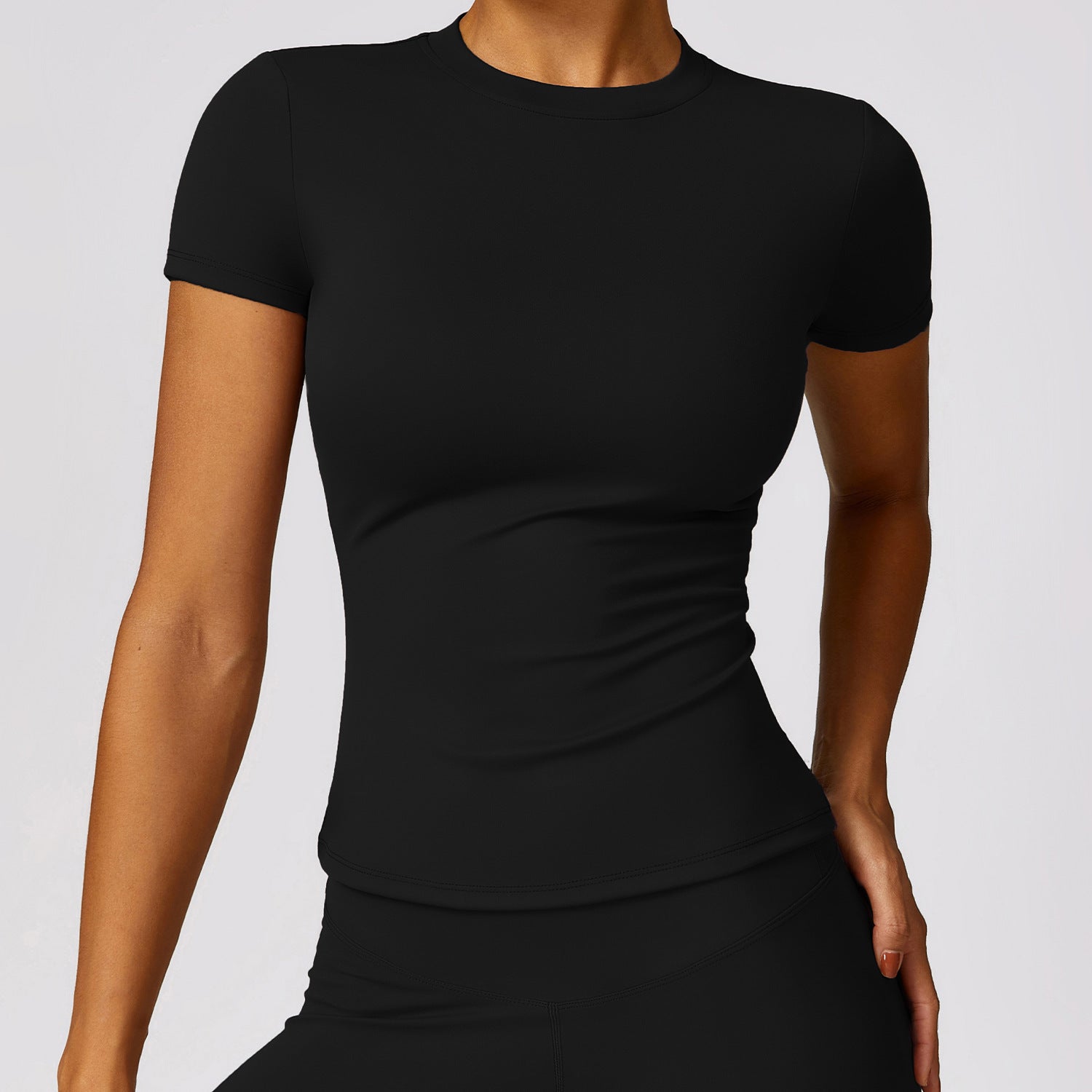 Womens Round Neck Sports Top