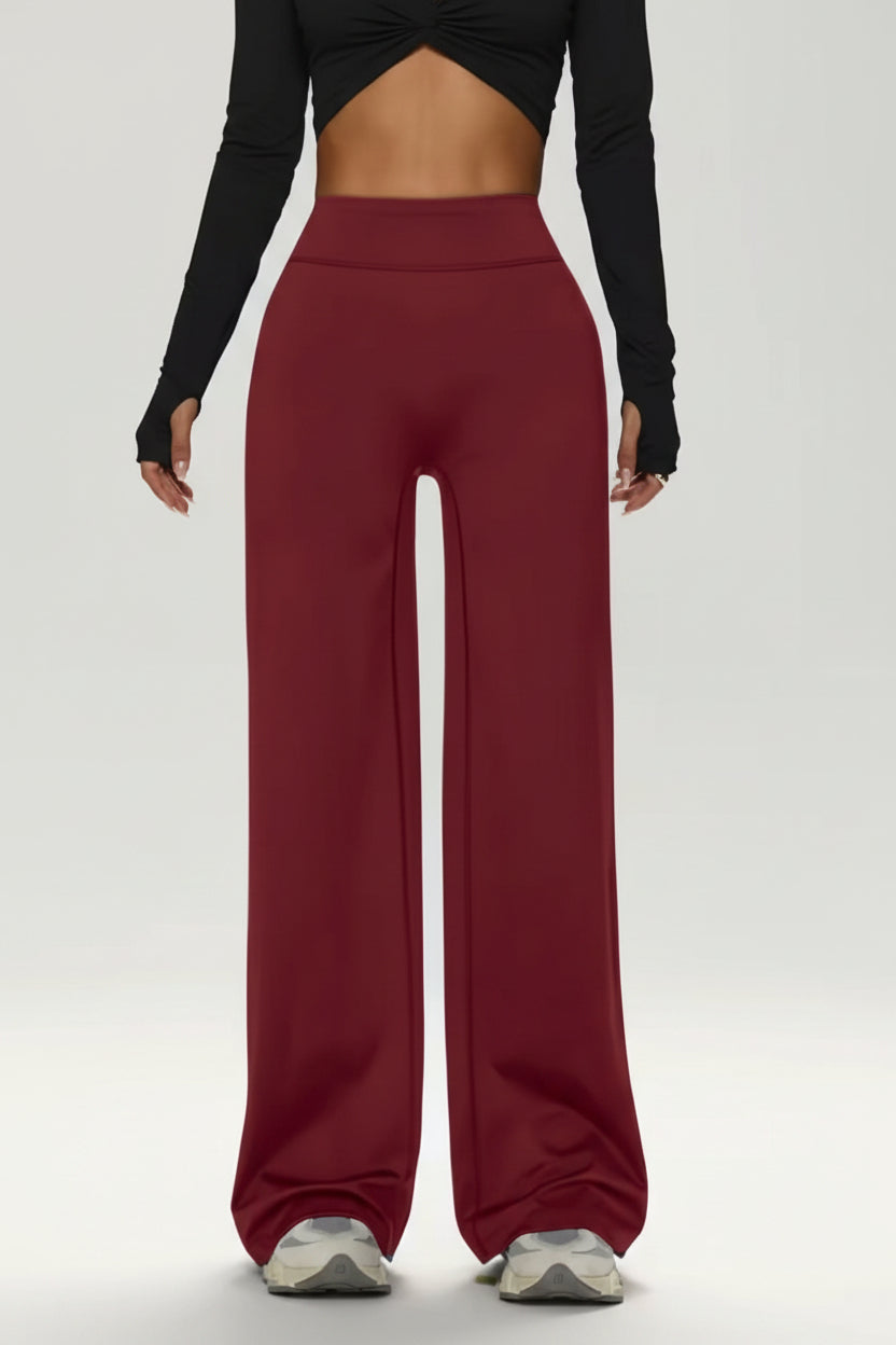 Women's Straight-Leg Yoga Pants with High Waist