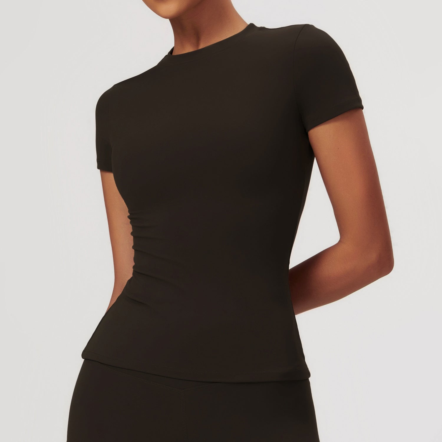 Womens Round Neck Sports Top