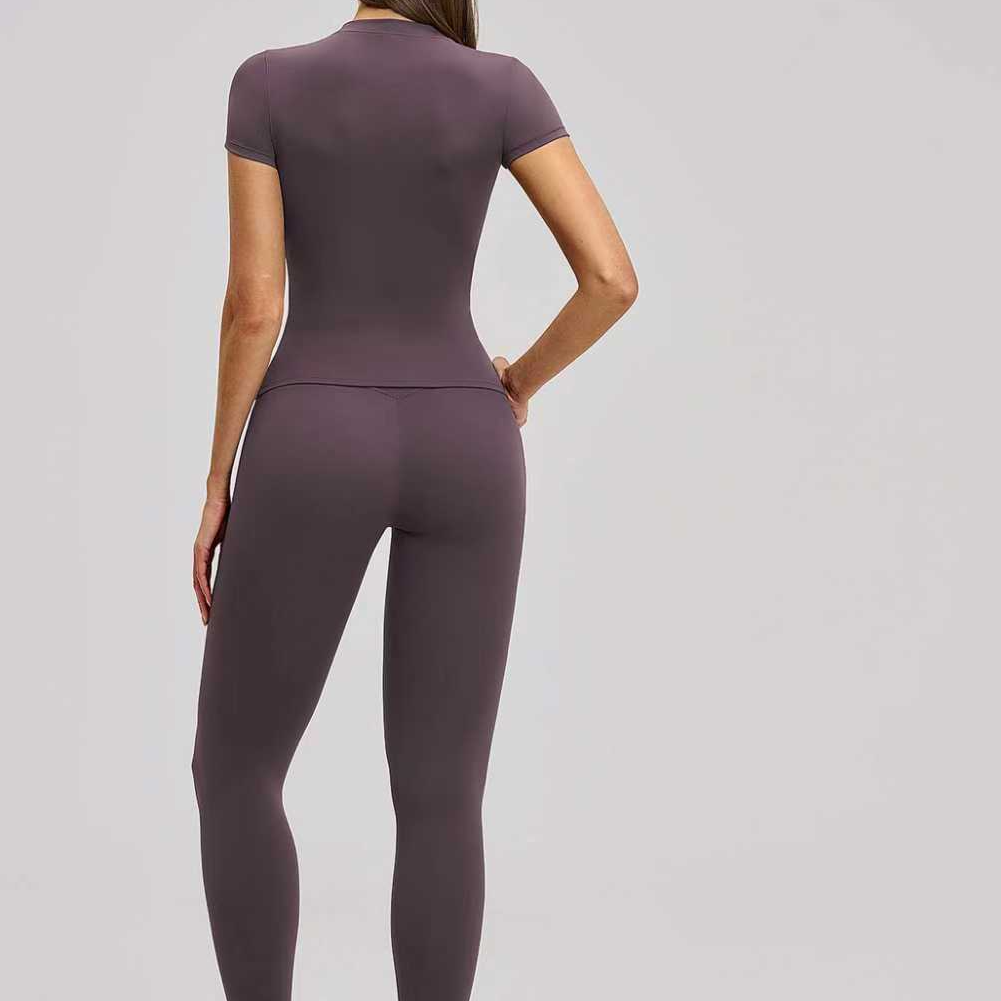 Womens Round Neck Sports Top