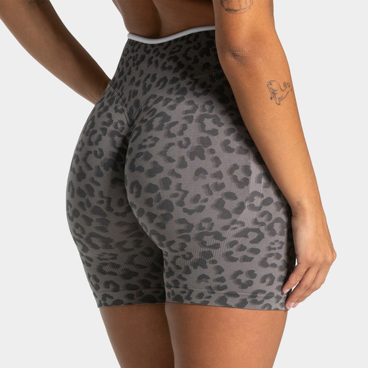 High Waist Yoga Shorts with Tummy Control