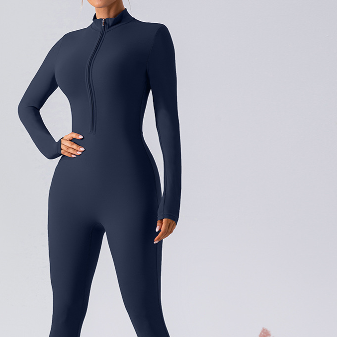 Fleece Lined Yoga Fitness Jumpsuit